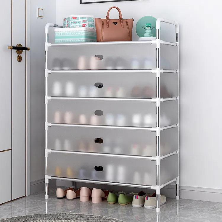 【热销】防尘多层大容量鞋架子出租房专用简易鞋柜学生宿舍收纳架子