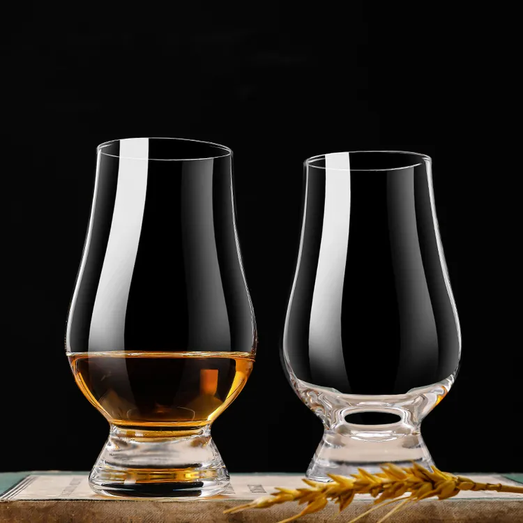 【2个】ISO国际威士忌创意品鉴杯专业试酒纯饮杯玻璃闻香杯郁金香杯