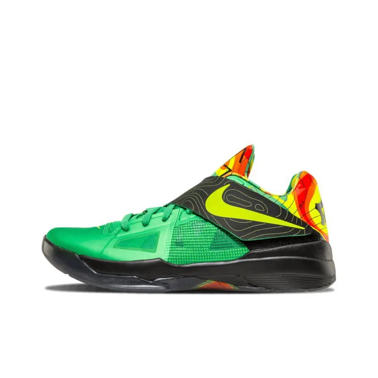 Nike KD4 weatherman 气象员 黑绿男子透气低帮缓震运动篮球鞋