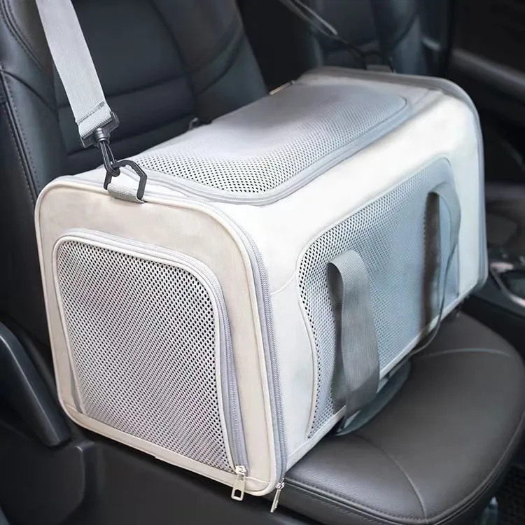 猫包外出便携大容量透气可折叠猫咪笼小狗手提单肩车载绝育宠物包