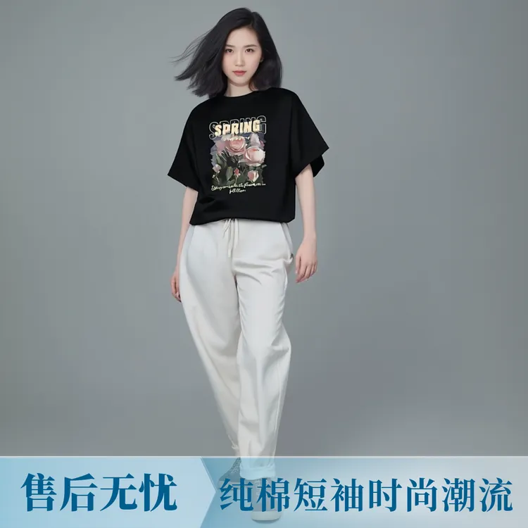 重磅210克时尚春夏男T恤爆款纯棉短袖恤男潮牌夏季年新款网红潮流