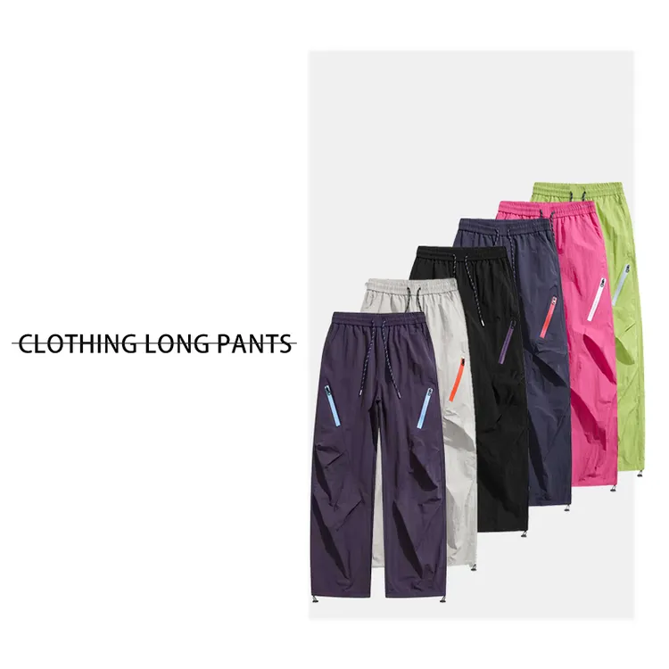 【0007】春夏秋复古高阶立裁百搭ins风时尚百搭户外长款运动工装裤