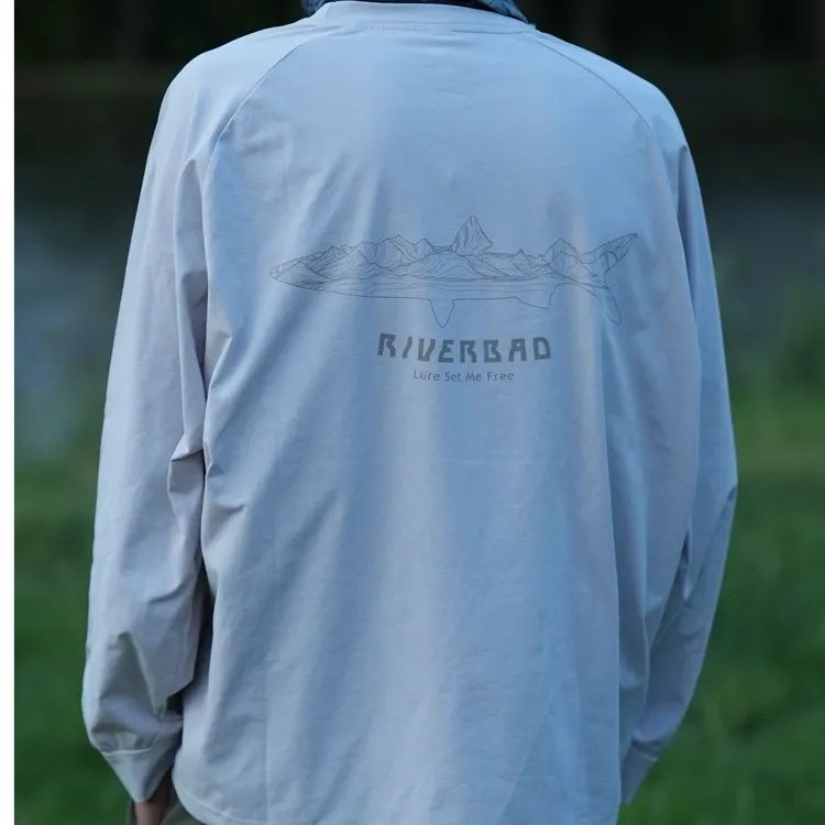 RiverBad[鱤赴山海]防晒抗菌速干排汗户外潮牌秋季新款长T恤