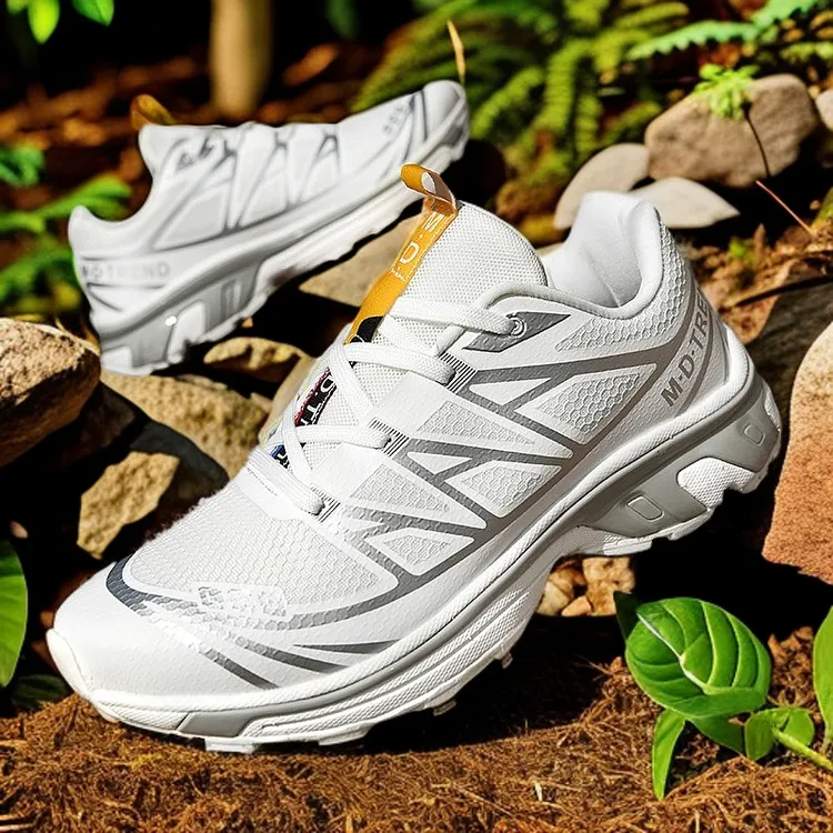 合金黑夏季户外越野跑鞋黑色减震跑步鞋登山鞋徒运动鞋缓震鞋爬山