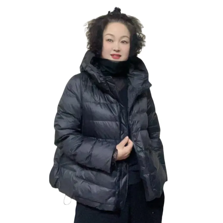 -18连帽时尚短款羽绒服休闲-340百搭女款保暖冬季潮流修身宽松