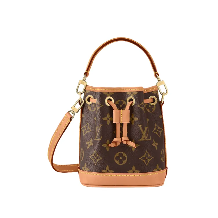 未使用 LouisVuitton/路易威登 NOE水桶包手提斜挎包迷你女款棕色