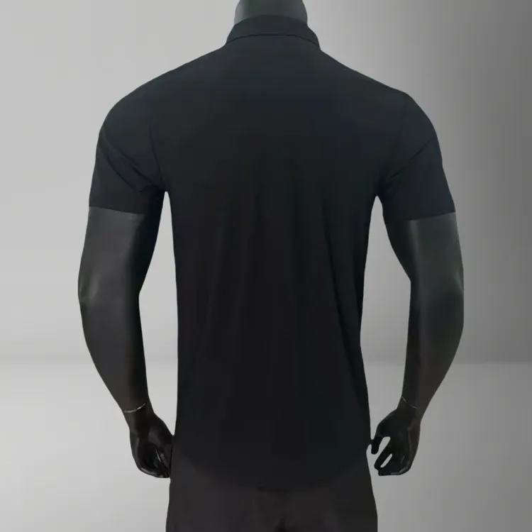 〖品牌撤柜〗polo衫男士夏季冰丝无痕弹力短袖纯色翻领T恤