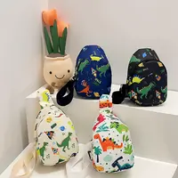 儿童胸包幼儿园男女童斜挎小包百搭小背包卡通恐龙儿童包Y10514