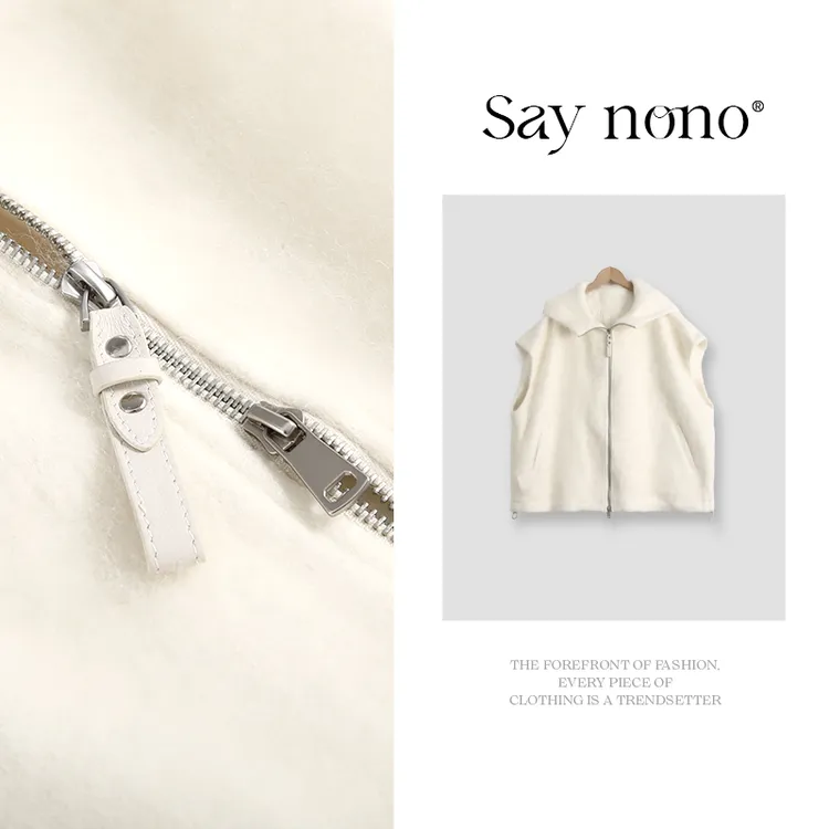 懒猫nono│Saynono 山羊绒绵羊毛长毛拉绒单面呢大衣/XXLSRR88186