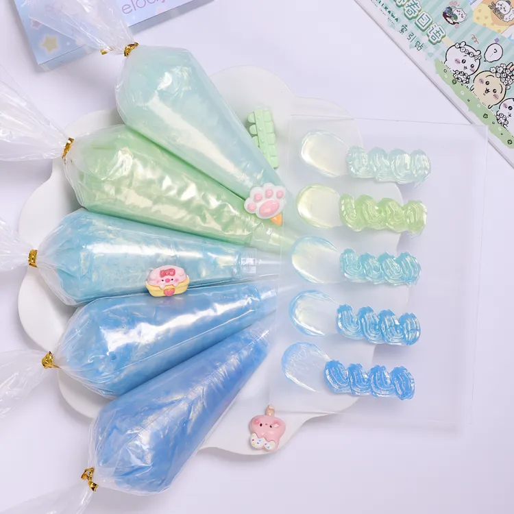 亮片8色睿季梦幻胶水晶胶闪粉透明亮片果冻DIY珠光粉手工奶油胶