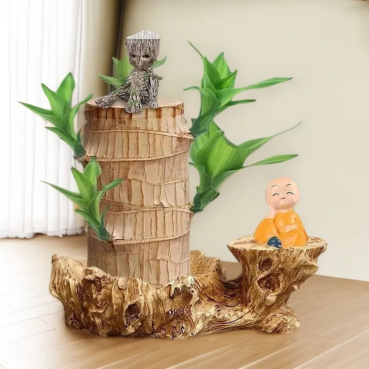 [带叶子]巴西木水培幸运木绿植花卉办公室客厅摆件盆栽格鲁特