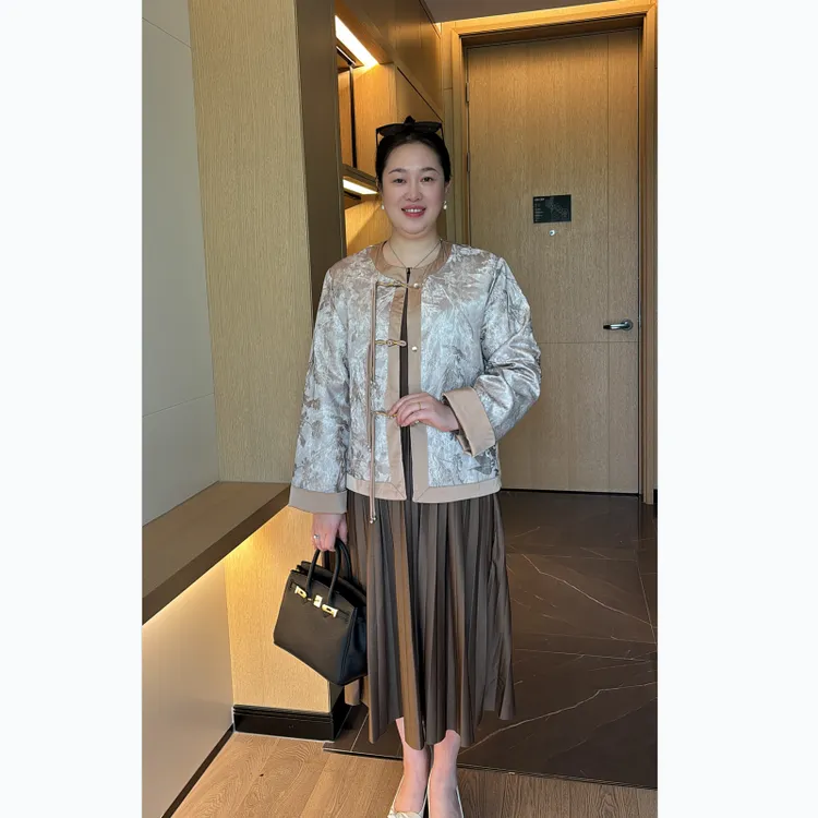 时尚中年妈妈高档套装裙子2025年新款气质显瘦减龄外套裙子两件套