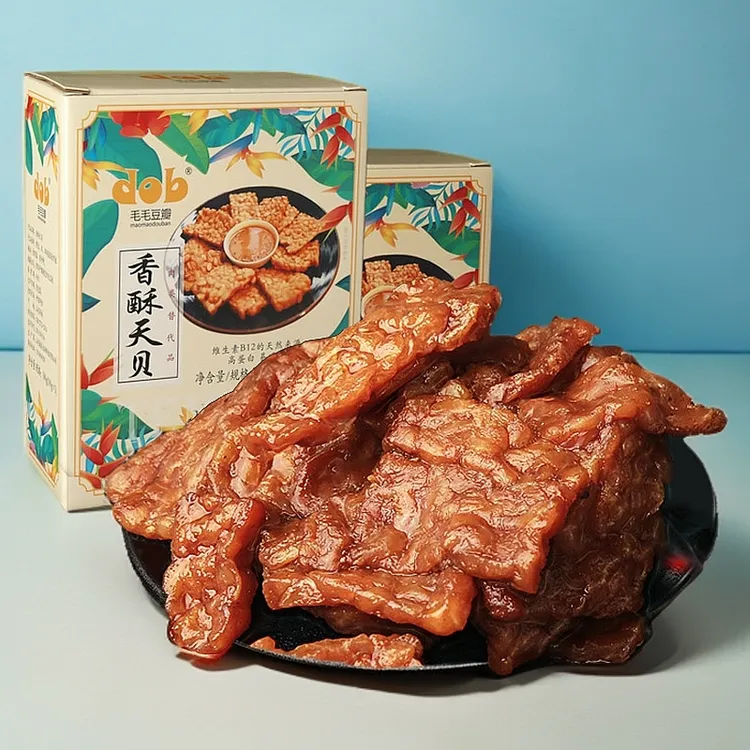 香酥零食天贝携带方便100克*3/盒净素不含五辛大豆蛋白素肉
