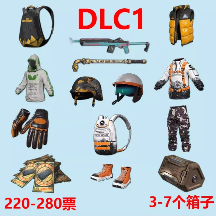 【非cdk】绝地求生 PUBG 吃鸡皮肤 杜卡迪黑货票券成长武器女团开箱