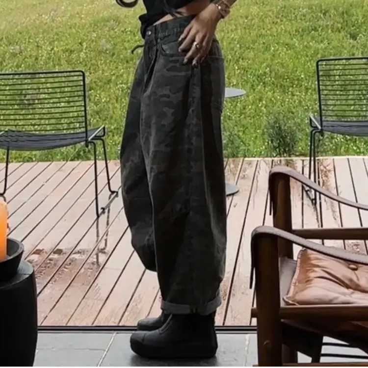 AMAZING IN | 1oo%棉 | 迷彩宽松休闲裤女 A250710-AI57BDTJ9940