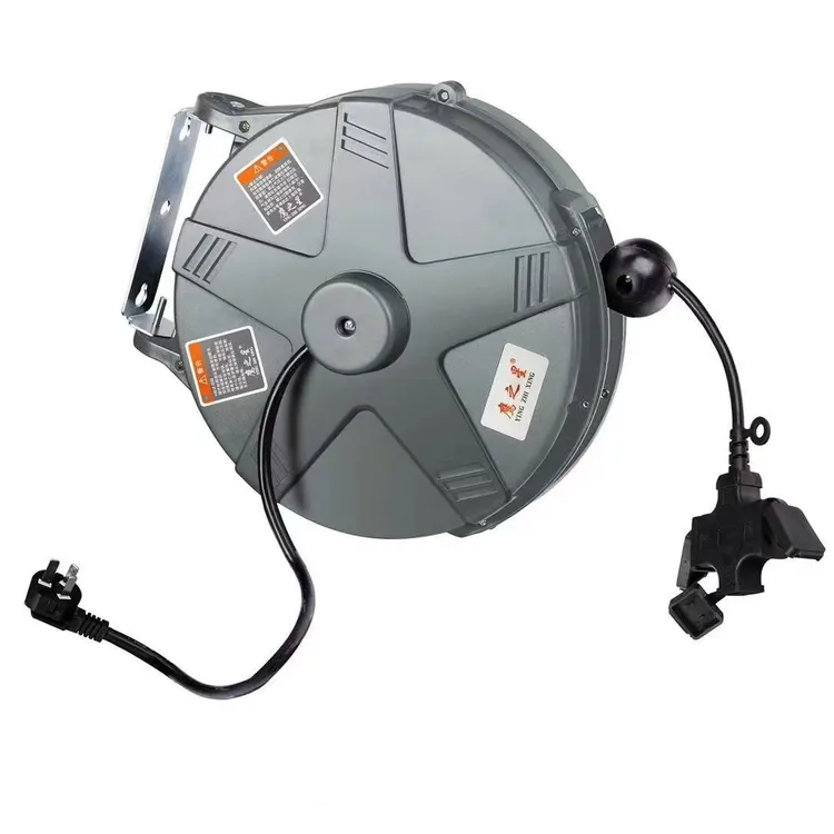 自动伸缩电线卷线盘防水插座水鼓气鼓