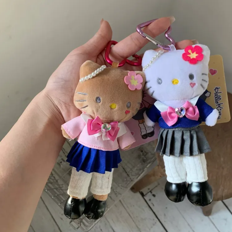 【Hello Kitty 长腿平成学生妹JK】毛绒包挂kitty校园风可爱名媛风