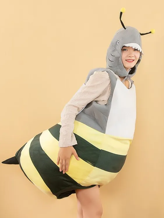 鲨bee玩偶服创意蜜蜂玩具公仔服装穿戴成人演出蜜蜂玩偶服