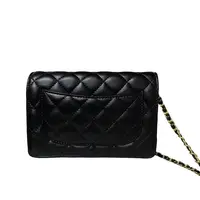 【微微精选】时尚轻奢时尚百搭女包0534 黑色白色 wc 折叠 19cm