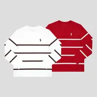 七七【谁家的小熊】圆领轻奢棉质长袖T恤女