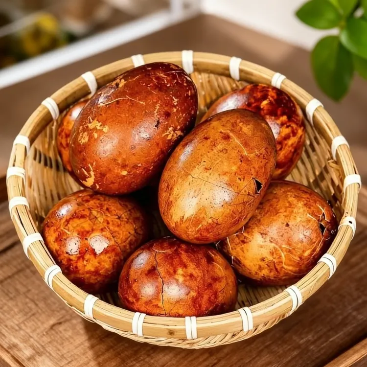 【烤鹅蛋】东北风味美食五香卤味烤雁鹅蛋先卤后烤开袋即食熟食商品图