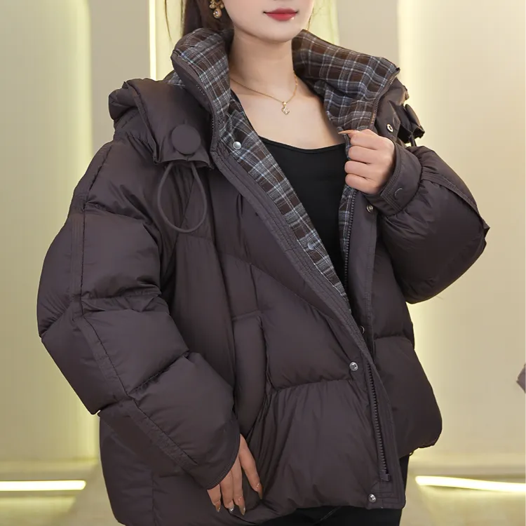2025极寒系列新款拼格鸭绒服女款Y80