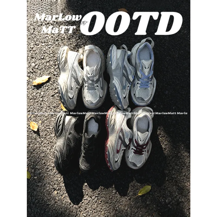 MarlowMatt休闲百搭复古潮流老爹鞋顶男穿搭时尚增高轻奢运动鞋男