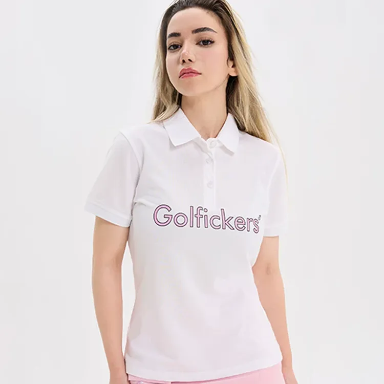 【定制华夫格肌理面料 】Golfickers高尔夫女夏季短袖T恤运动POLO
