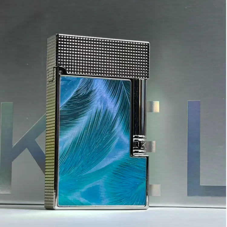 KELEISI克雷斯梦幻灵羽高端朗声侧滑复古打火机送男友生日礼物