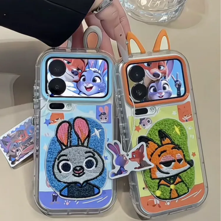 情侣尼克朱迪疯狂动物城适用苹果17promax手机壳华为vivo小米oppo