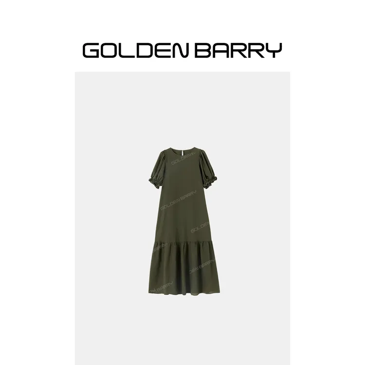 GOLDENBARRY木耳花边连衣裙306075