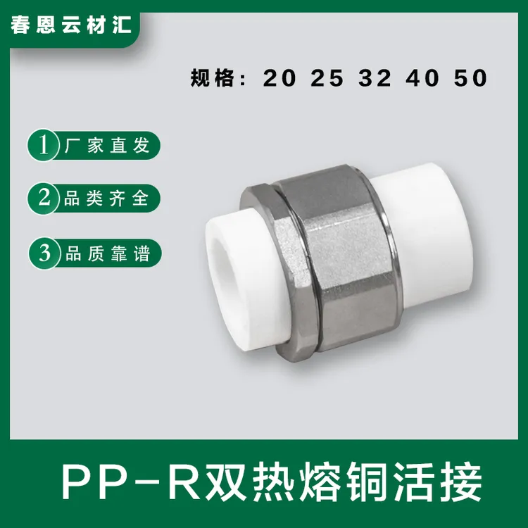 PP-R双热熔铜活接