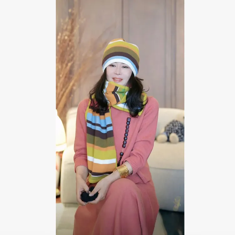 璇之恋·王璇七彩帽套（围巾+帽子）
