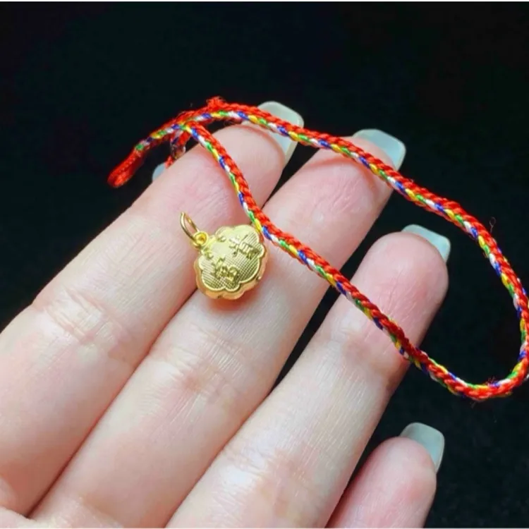 足银银制品 【小魏总珠宝】足银长命富贵锁（11*11*5mm）