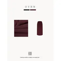 OYBN欧阳贝妮【香颂】微胖大码纯色简约百搭中长款半身裙 1139