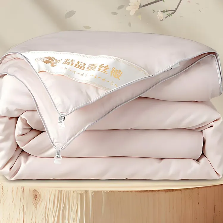 传统工艺【双宫茧天然蚕丝】纯手工蚕丝被【布套颜色随机发货】春秋被