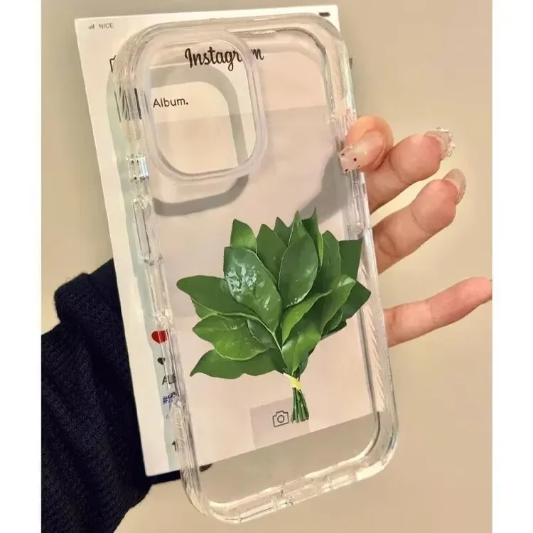 柚子叶适用iPhone17Promax手机壳苹果16透明15赵露思同款14软胶13