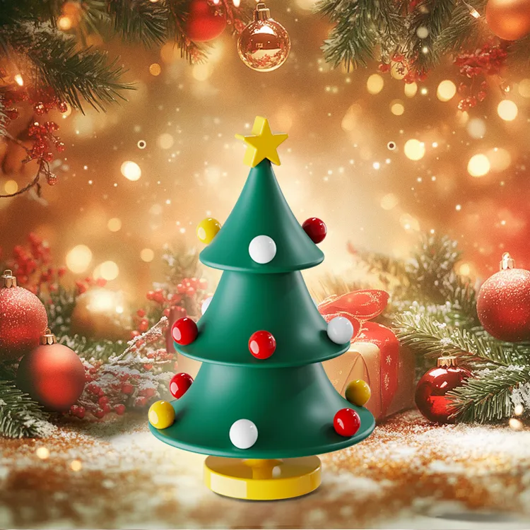 旋转扭扭树会跳舞扭扭圣诞树桌面摆件创意礼品玩具