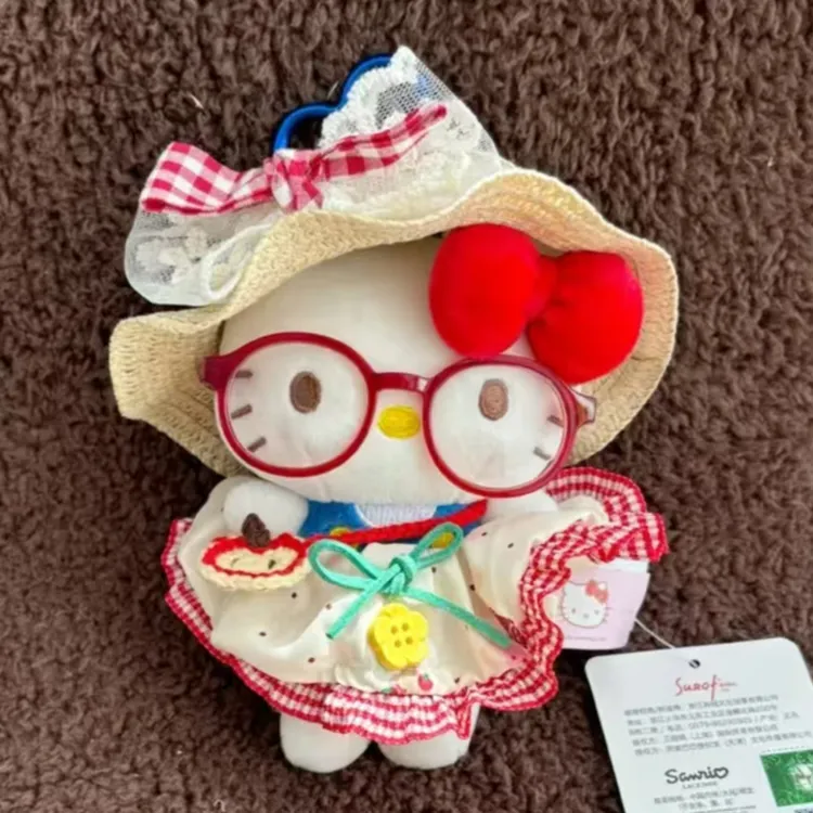 【正版】新款hellokitty公仔包包挂件玩偶手工钥匙扣KT猫毛绒玩偶