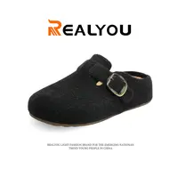 REALYOU/雷友秋季新款女鞋户外勃肯拖鞋时尚休闲包头凉鞋软底