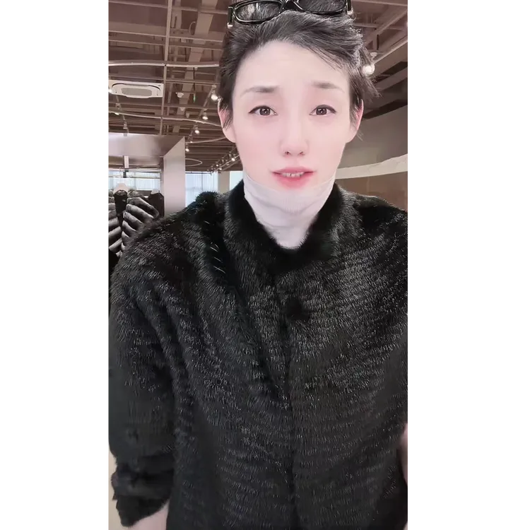 进口水貂切条 里料羊绒 皮草  PC0103