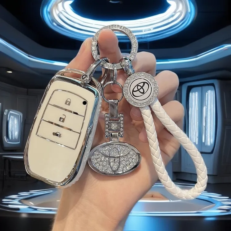 适用丰田钥匙套锋兰达汉兰达锁匙套威兰达霸道普拉多荣放扣