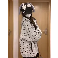 满天星春秋洋气休闲连帽宽松韩版卫衣外套百搭潮流秋季新款上衣