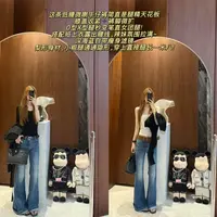 徐秋阳  具像大长腿(中低腰）  秋季新款百搭时尚显瘦牛仔裤9438