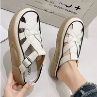 秋冬新款女生休闲百搭尤莱特半托休闲鞋801