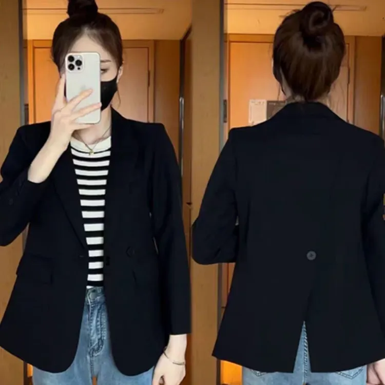 欧货时尚西装外套女春秋新款休闲高级气质百搭小西服上衣1388