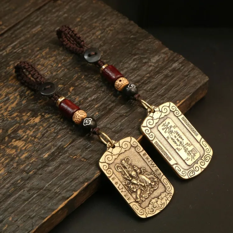  【师傅推荐】武财神赵公明令牌家庭创意汽车摆件挂件