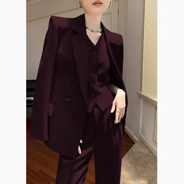 OUPAN 欧盼 深圳南油原创 休闲高腰套装极简风时尚气质两件套2744