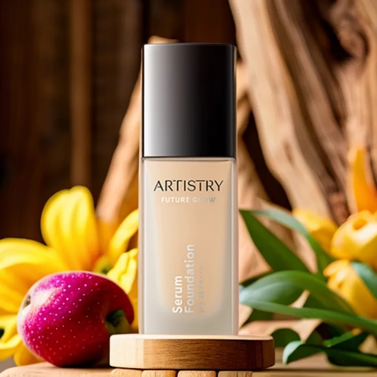 雅姿养肤精华粉底液[新一代养肤小方瓶]无瑕持妆轻薄