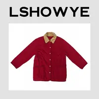 LSHOWYE｜复合面料刺绣金扣圆领外套 M9170